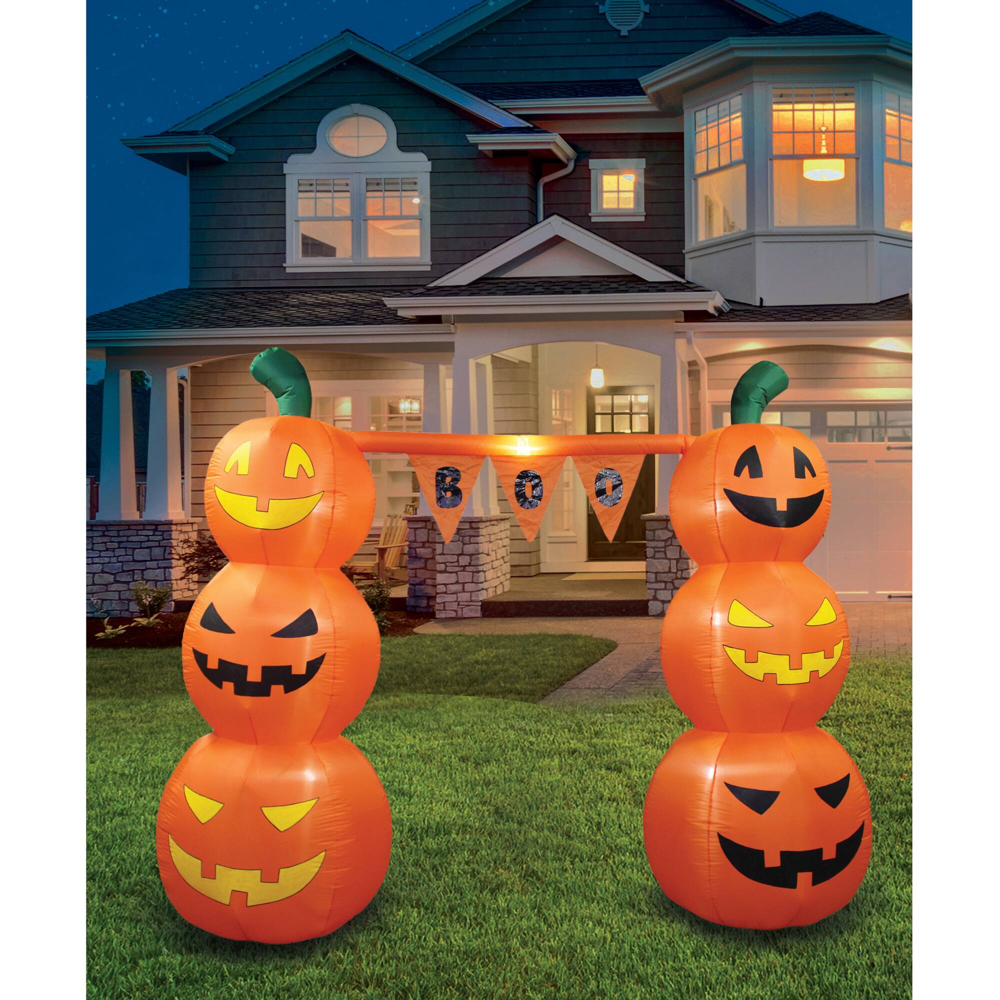 8ft. Inflatable Pumpkin Banner Archway
